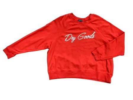 Sweatshirt Crewneck By Original Ty Wear In Red, Size: M on Sale