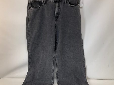 Jeans Wide Leg By Madewell In Black Denim, Size: 14 Online now