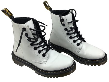 Boots Designer By Dr Martens In White, Size: 5 For Discount