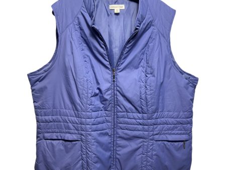 Vest Puffer & Quilted By Coldwater Creek In Purple, Size: 2x For Sale