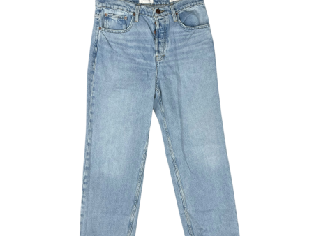 Jeans Straight By Frame In Blue Denim, Size: 6 Hot on Sale