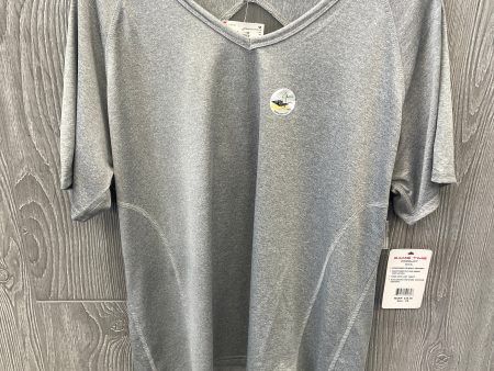 Athletic Top Short Sleeve By Clothes Mentor In Grey, Size: 2x Online Hot Sale