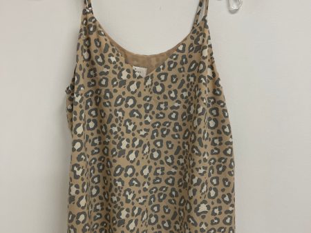 Top Sleeveless By A New Day In Animal Print, Size: L For Cheap