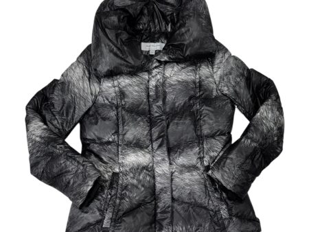 Jacket Puffer & Quilted By Marc New York In Black & Grey, Size: M on Sale