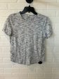 Athletic Top Short Sleeve By Lululemon In Grey & White, Size: S Online now