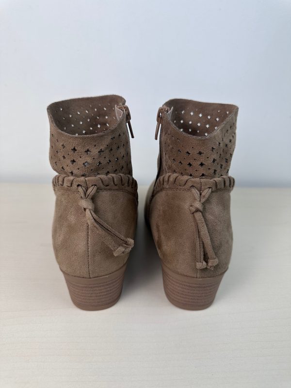 Boots Ankle Heels By Soda In Brown, Size: 8 For Cheap