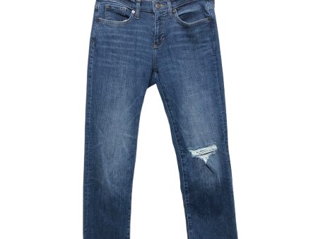 Jeans Straight By Banana Republic In Blue Denim, Size:8 For Cheap