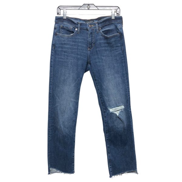 Jeans Straight By Banana Republic In Blue Denim, Size:8 For Cheap