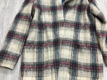 Coat Wool By Kenneth Cole In Plaid Pattern, Size: M Fashion