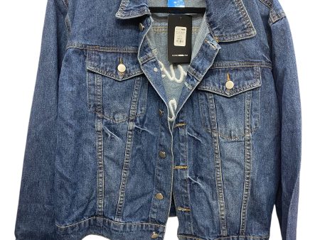 Jacket Denim By Fashion Nova In Blue Denim, Size: S For Sale