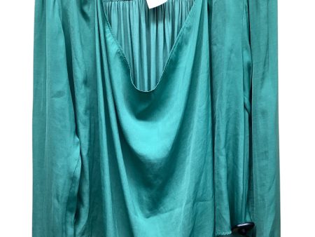 Top Long Sleeve By Free People In Green, Size: Xs Cheap