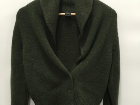 Sweater Cardigan Cashmere By Clothes Mentor In Green, Size: M For Discount