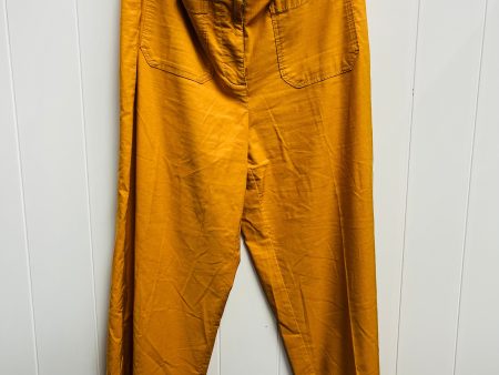 Pants Wide Leg By Nicole Miller In Yellow, Size: 12 on Sale