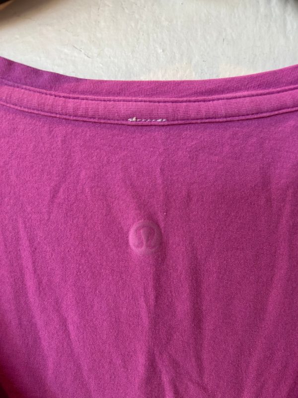 Athletic Top Short Sleeve By Lululemon In Pink, Size: S Online Sale