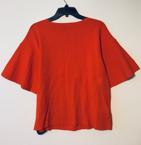 Top Short Sleeve By Ann Taylor In Orange, Size: L Cheap