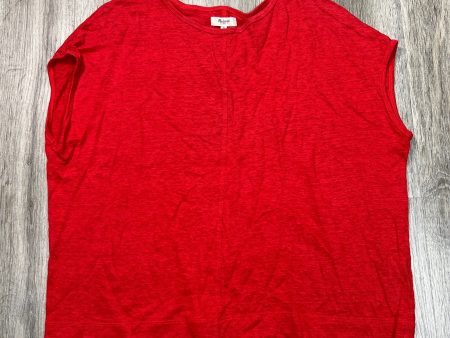 Top Sleeveless Basic By Madewell In Red, Size: M Online Hot Sale