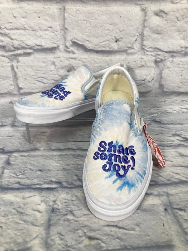 Shoes Sneakers By Vans In Blue & White, Size: 7 Supply