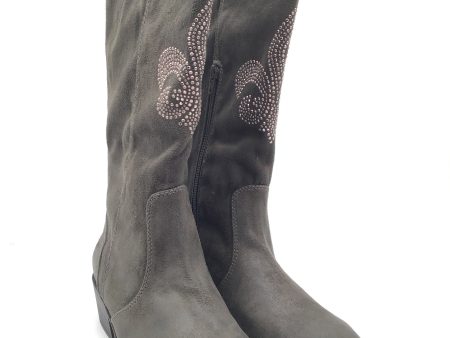 Boots Western By Kathy Van Zeeland In Grey, Size: 9 Hot on Sale