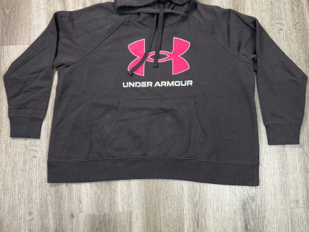 Sweatshirt Hoodie By Under Armour In Grey, Size: 2x Supply