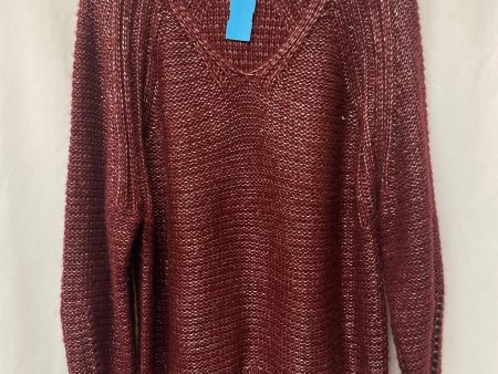 Sweater By Main Strip In Maroon, Size: L Online now