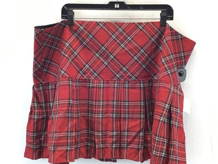 Skirt Mini & Short By Clothes Mentor In Plaid Pattern, Size: 3x For Discount