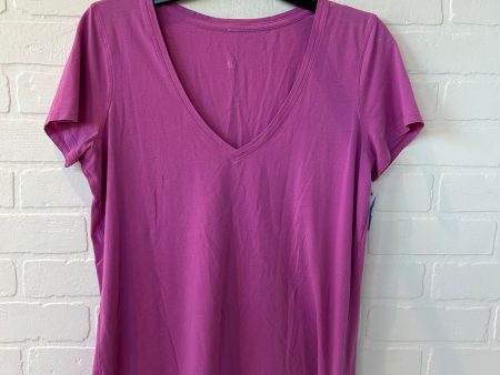 Athletic Top Short Sleeve By Lululemon In Pink, Size: S Online Sale