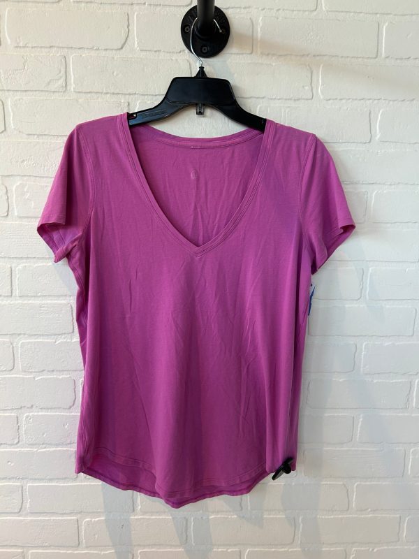 Athletic Top Short Sleeve By Lululemon In Pink, Size: S Online Sale