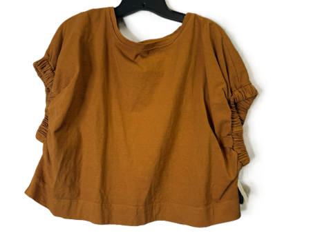 Top Short Sleeve By Free People In Orange, Size: Xs Online Hot Sale