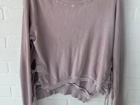 Top Long Sleeve By Free People In Pink, Size: S For Cheap