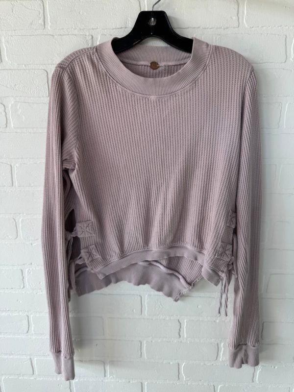 Top Long Sleeve By Free People In Pink, Size: S For Cheap