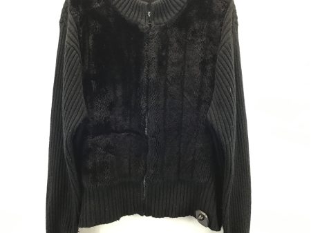 Jacket Faux Fur & Sherpa By Derek Heart In Black, Size: 2x on Sale