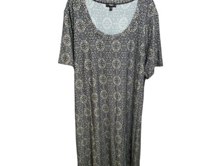 Dress Casual Midi By Premise In Paisley Print, Size: 3x For Cheap