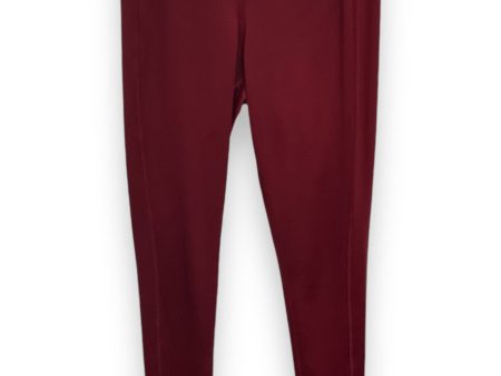 Athletic Leggings By Reebok In Red, Size: M For Cheap