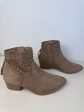 Boots Ankle Heels By Soda In Brown, Size: 8 For Cheap