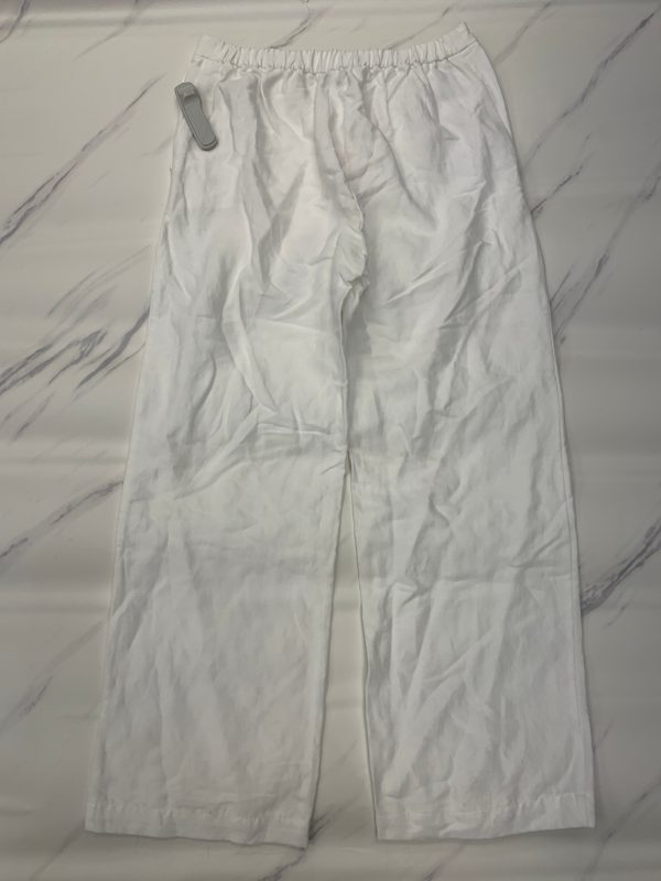 Pants Linen By Eileen Fisher In White, Size: Mp Discount