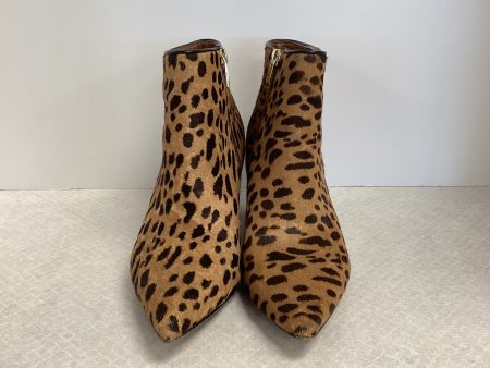 Boots Ankle Heels By Franco Sarto In Animal Print, Size: 8 Sale