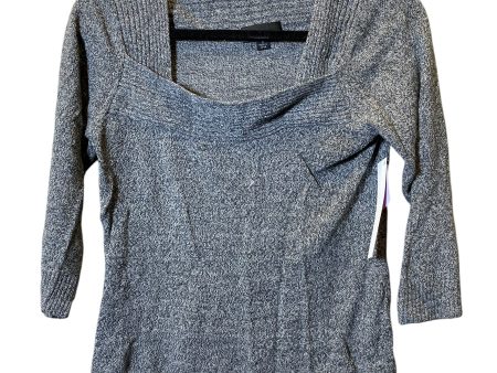 Sweater By Ab Studio In Grey, Size: M For Discount