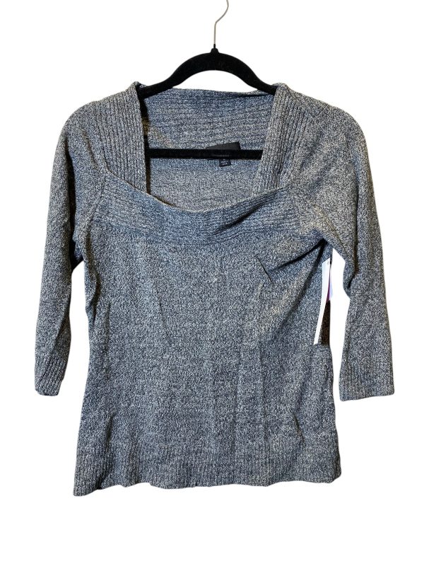 Sweater By Ab Studio In Grey, Size: M For Discount