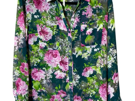 Blouse Long Sleeve By Bellatrix In Floral Print, Size: Xs Online Sale