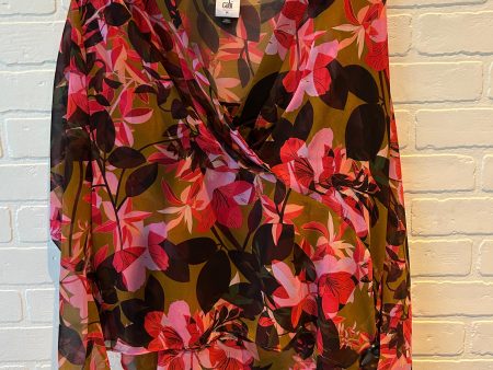 Top 2pc Long Sleeve By Cabi In Floral Print, Size: M Discount