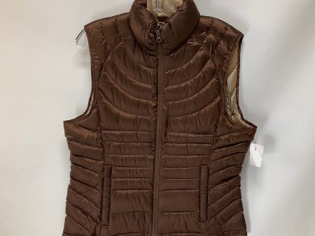 Vest Puffer & Quilted By Bernardo In Bronze, Size: L For Discount