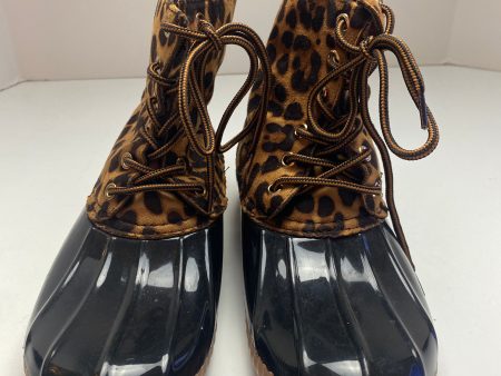 Boots Rain By Yoki In Animal Print, Size: 8 Fashion