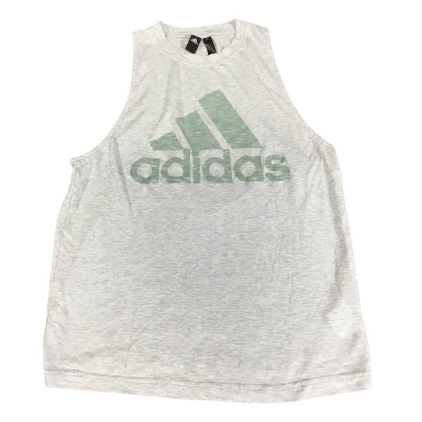 Athletic Tank Top By Adidas In Blue & Green, Size: S For Cheap