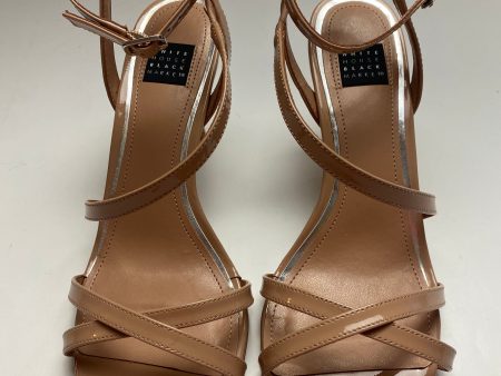 Sandals Heels Stiletto By White House Black Market In Beige, Size: 7.5 Online Hot Sale