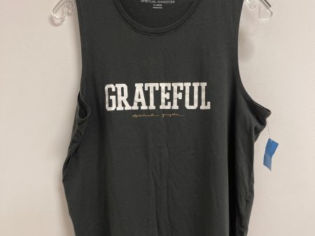 Athletic Tank Top By Spiritual Gangster In Grey, Size: Xl For Sale