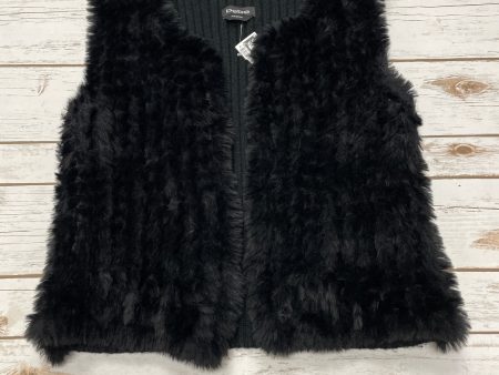 Vest Faux Fur & Sherpa By Bebe In Black, Size: S on Sale