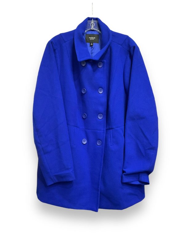 Coat Peacoat By Torrid In Blue, Size: 2x Sale