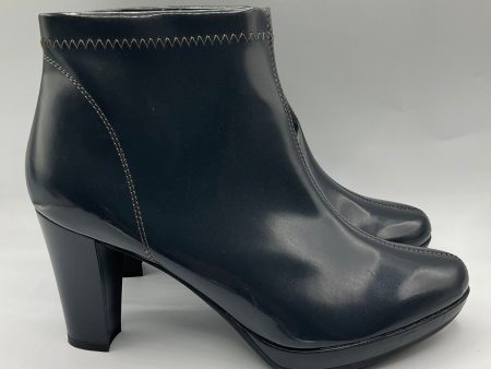 Boots Ankle Heels By Clothes Mentor In Grey, Size: 8.5 Online now