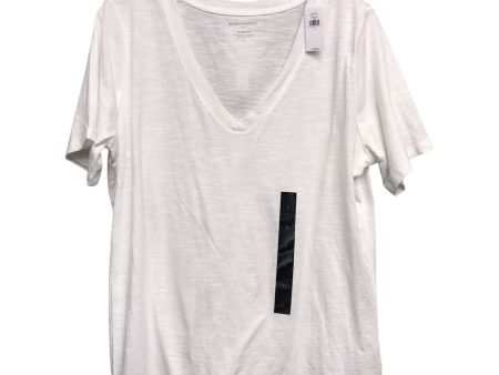 Top Ss Basic By Banana Republic In White, Size:L For Cheap