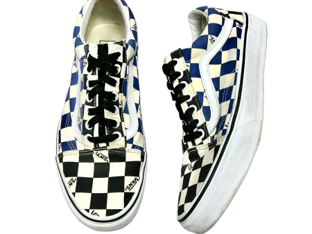 Shoes Sneakers By Vans In Blue & Cream, Size: 10 Supply